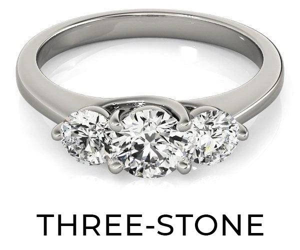  3 Stone Engagement Rings - Diamond Designs