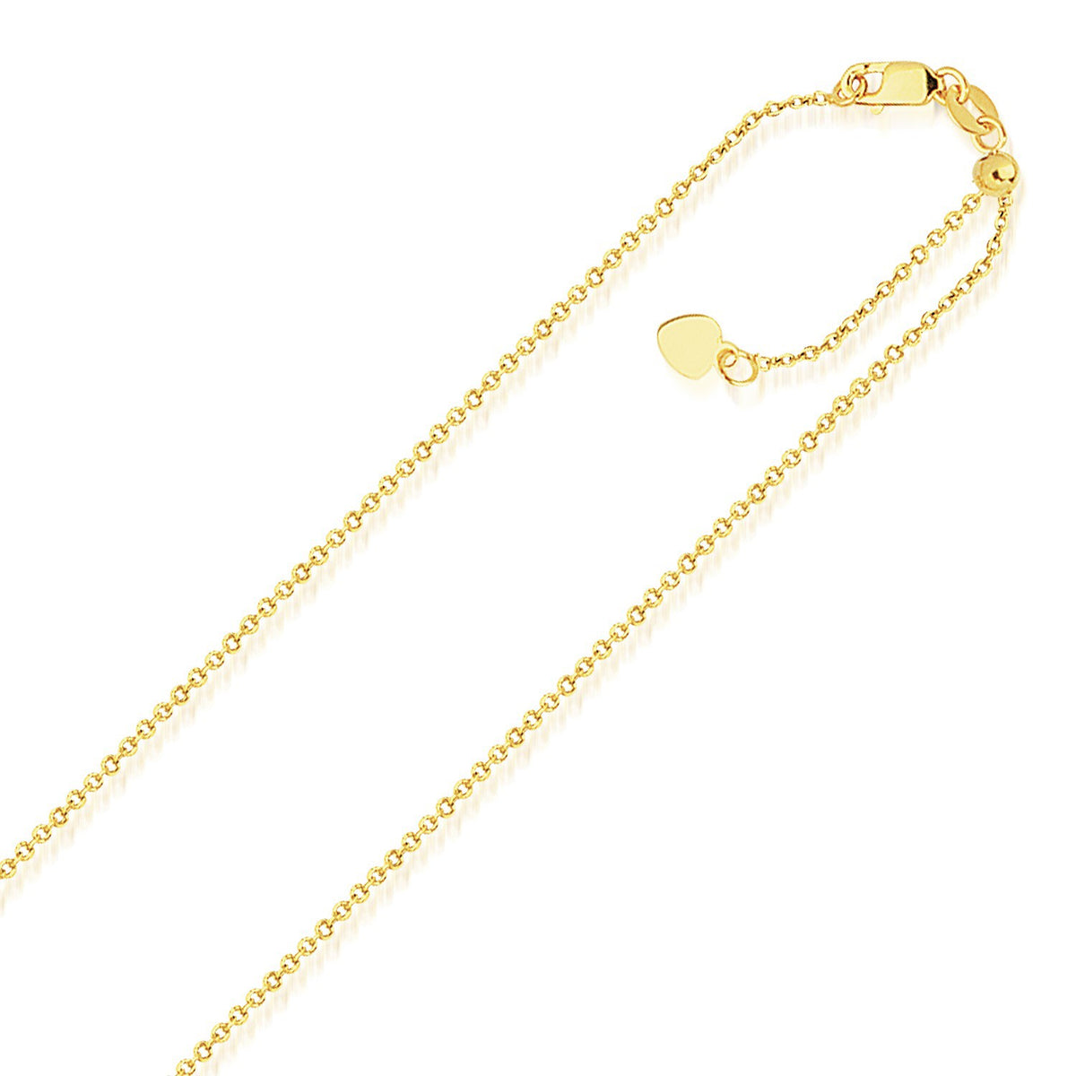 14k Yellow Gold Singapore Chain 0.81 mm main image 1