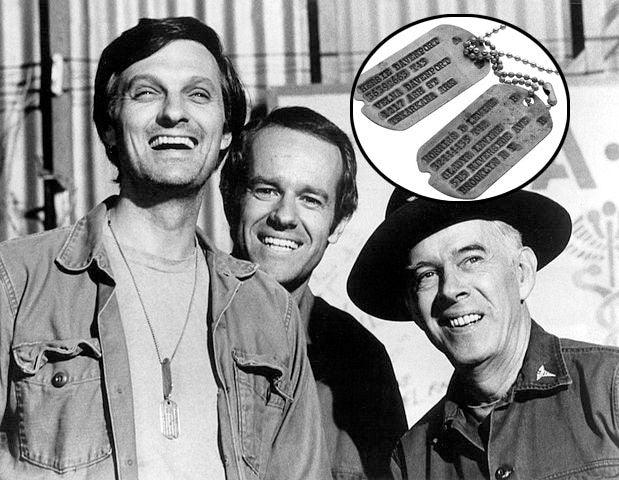 Alan Alda Donates 'M*A*S*H' Dog Tags, Boots to Fund Communications Program - Diamond Designs