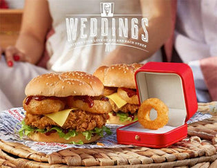  Aussies Who Pop the Question With a KFC Onion Ring Can Win $80K Wedding - Diamond Designs