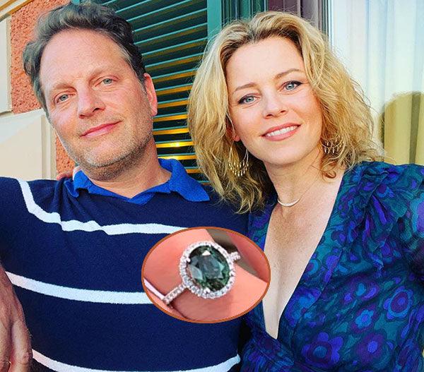 Breaking Tradition: Elizabeth Banks Marks 20th Anniv. With 'Peacock' Sapphire - Diamond Designs