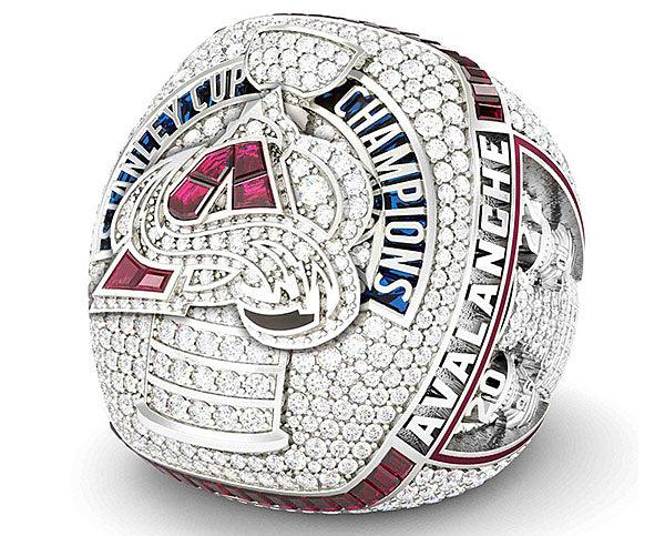 Colorado Avalanche 2022 Stanley Cup Rings Boast 731 Gems Weighing 18.50 Carats - Diamond Designs