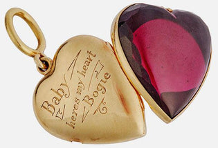  Heart Locket on Which Bogie Professed His Love for Bacall Sells for 57K - Diamond Designs