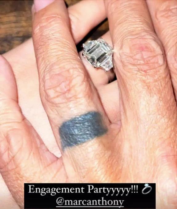 Marc Anthony Pops the Question With 10-Carat Emerald-Cut Diamond Ring - Diamond Designs