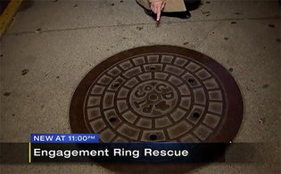  Officers Save the Day After Pittsburgh Manhole Cover Swallows Engagement Ring - Diamond Designs