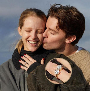  Patrick Schwarzenegger Proposes to Abby Champion With 'Toi et Moi' Ring - Diamond Designs