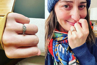  Sara Bareilles Replaces Placeholder Ring With Vintage Diamond Dazzler - Diamond Designs