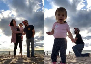  Toddler Photobombs Parents' Beach Proposal, Earns Segment on 'Today' Show - Diamond Designs