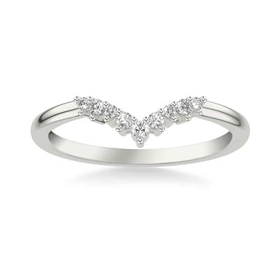  Women's Curved Wedding Bands