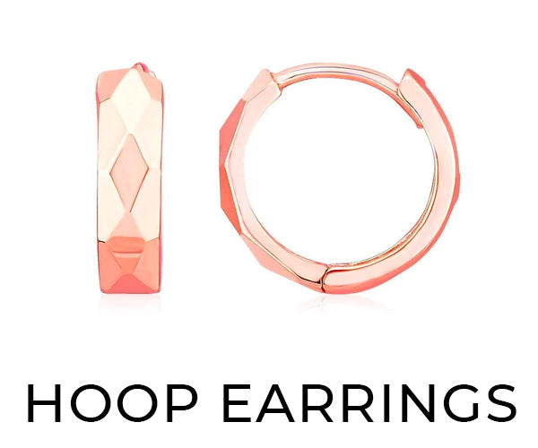 Hoop Earrings - Diamond Designs