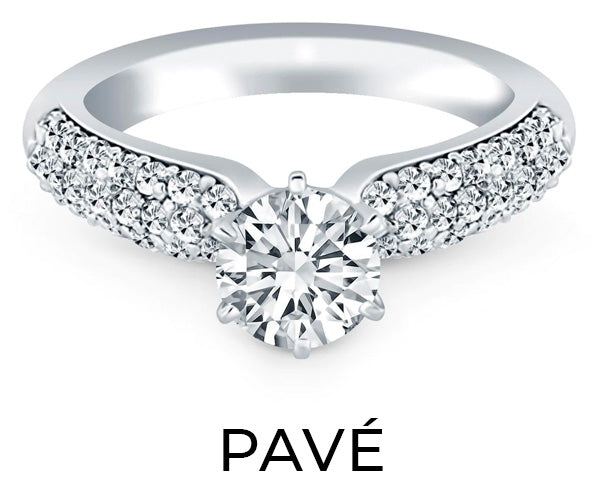  Pavé Engagement Rings - Diamond Designs