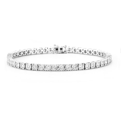 14K White Gold Diamond Bracelets from Diamond Designs