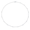 Shy Creation White 14 Karat Gold Diamond By the Yard Necklace *