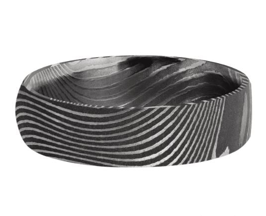 Lashbrook Damascus Steel Wedding Band Size 10 * - view 2
