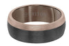 Triton Black & Espresso Tungsten Carbide Wedding Band Size 10 *