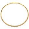 Yellow 14 Karat Gold 0.97ctw Diamond Flexible Bangle Bracelet *