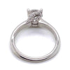 Ritani White 18 Karat Gold Diamond Engagement Ring Mounting Size 6.5 *