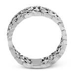 Zeghani White 14 Karat Gold Fashion Ring Size 7* - view 3