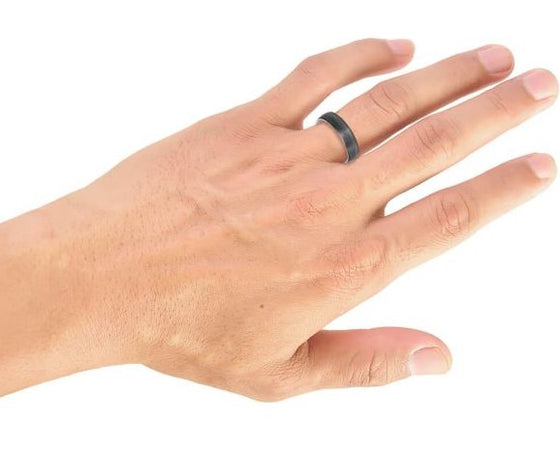 Triton Black Tantalum Wedding Band Size 10 *