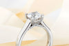 Ritani White 14 Karat Gold Diamond Engagement Ring Mounting Size 6.5 *