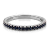 Diamond Designs White 18 Karat Gold Sapphire Band Ring *