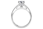 Ritani White 14 Karat Gold Solitaire Engagement Ring Mounting Size 6.5 * - view 2