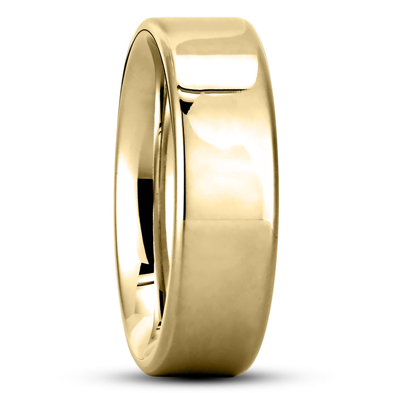 7mm 14k Yellow Gold Men's Wedding Band