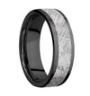 Lashbrook Black Zirconium Meteorite Wedding Band Size 10 *