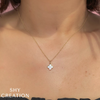 Shy Creation Yellow 14 Karat Gold Mother of Pearl Clover Pendant*