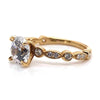 Ritani Yellow 18 Karat Gold Diamond Engagement Ring Mounting Size 6.5 * - Diamond Designs