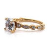 Ritani Yellow 18 Karat Gold Diamond Engagement Ring Mounting Size 6.5 *