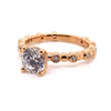 Ritani Rose 18 Karat Gold Diamond Engagement Ring Mounting Size 6.5 * - Diamond Designs