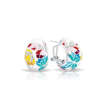 Butterfly Kisses Sterling Silver Ivory Polished Earrings