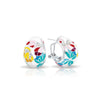 Butterfly Kisses Sterling Silver Ivory Polished Earrings