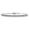 White 14 Karat Gold Diamond Bangle Bracelet