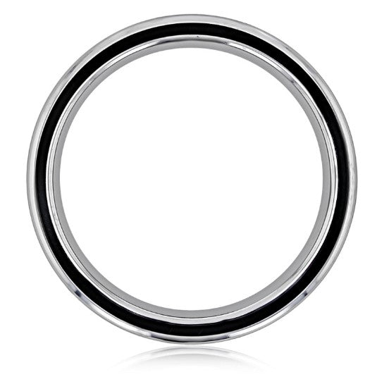 Triton Grey Tungsten Carbide Carbon Fiber Wedding Band Size 10 * - view 2