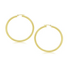 Diamond Designs Yellow 14 Karat Gold Polished Medium Hoop Earrings *