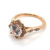Ritani Rose 18 Karat Gold Diamond Engagement Ring Mounting Size 6.5 *