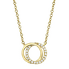 Shy Creation Yellow 14 Karat Gold Diamond Necklace*