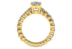 Ritani Yellow 18 Karat Gold Diamond Engagement Ring Mounting Size 5.5 * - view 4