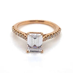 Ritani Rose 18 Karat Gold Diamond Engagement Ring Mounting Size 6.5 * - view 4