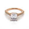 Ritani Rose 18 Karat Gold Diamond Engagement Ring Mounting Size 6.5 *