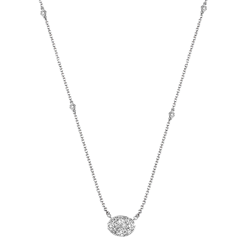 Simon G LP5018 White Gold Diamond Pendant*