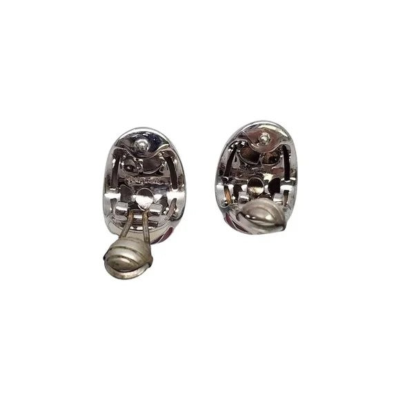 Butterfly Kisses Sterling Silver Ivory Polished Earrings, view 4
