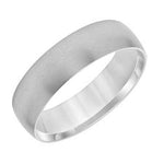 ArtCarved White 14 Karat Gold Wedding Band Size 10