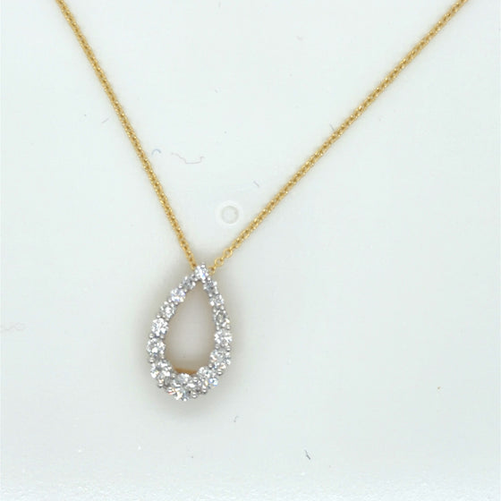 Yellow 14 Karat Gold Diamond Pendant