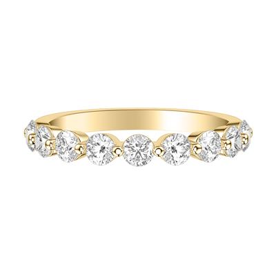 ArtCarved 14 Karat Yellow Gold  Diamond Wedding Band Size 6.5*
