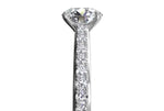 Ritani White 14 Karat Gold Diamond Engagement Ring Mounting Size 6.5 * - view 5