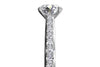 Ritani White 14 Karat Gold Diamond Engagement Ring Mounting Size 6.5 * - view 5
