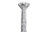 Ritani White 14 Karat Gold Diamond Engagement Ring Mounting Size 6.5 *